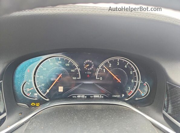 WBA7F2C55KB240004 2019 BMW 7 SERIES White Սարքավորումների վահանակի տեսք