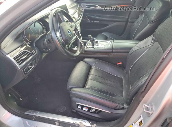 WBA7F2C56GG416813 2016 BMW 7 SERIES Silver Вид салону спереду