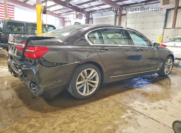 WBA7F2C56GG416875 2016 BMW 7 SERIES Brown Задня права чверть