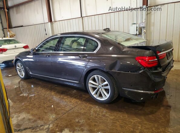 WBA7F2C56GG416875 2016 BMW 7 SERIES Brown Задня ліва чверть