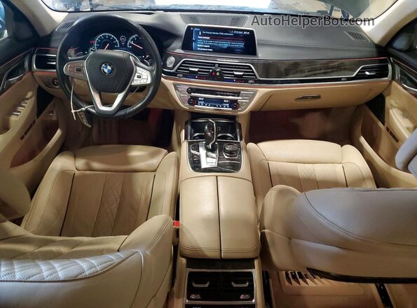 WBA7F2C56GG416875 2016 BMW 7 SERIES Brown Вид панелі приладів