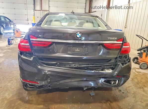 WBA7F2C56GG416875 2016 BMW 7 SERIES Brown Вид ззаду