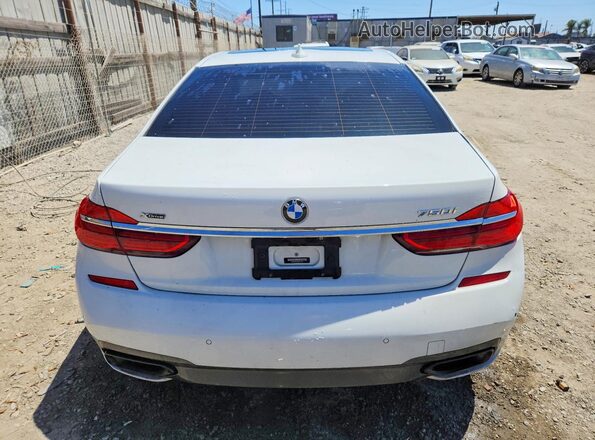 WBA7F2C57GG417114 2016 BMW 7 SERIES White Вид ззаду