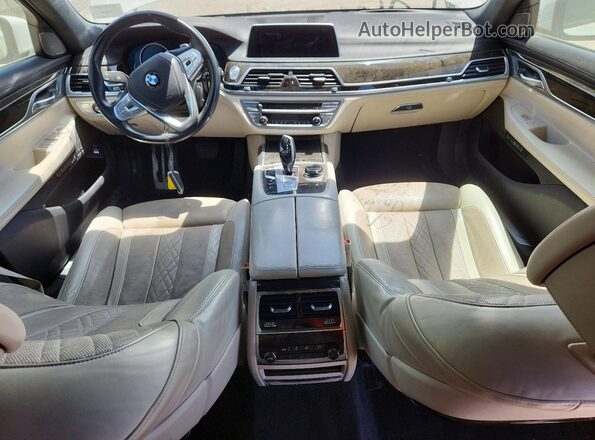 WBA7F2C57GG417114 2016 BMW 7 SERIES White Вид панелі приладів