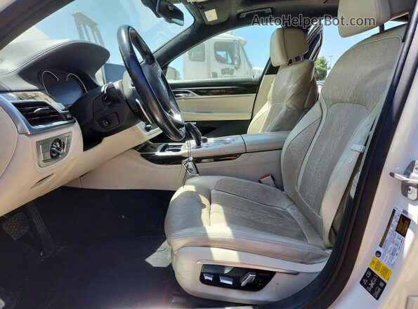 WBA7F2C57GG417114 2016 BMW 7 SERIES White Вид салону спереду