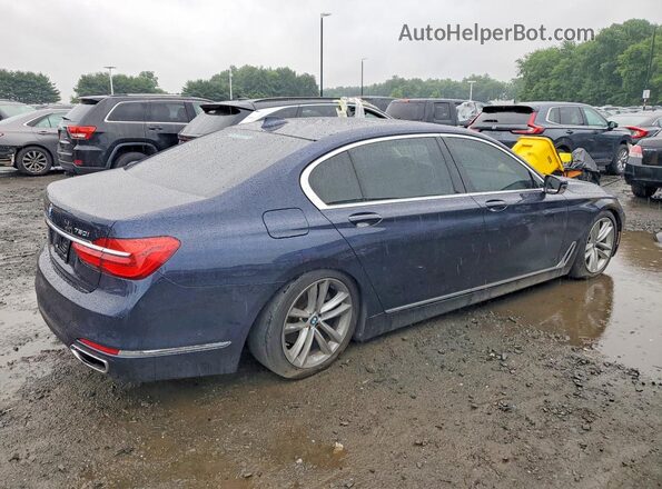 WBA7F2C58JG423821 2018 BMW 7 SERIES Blue Rear right