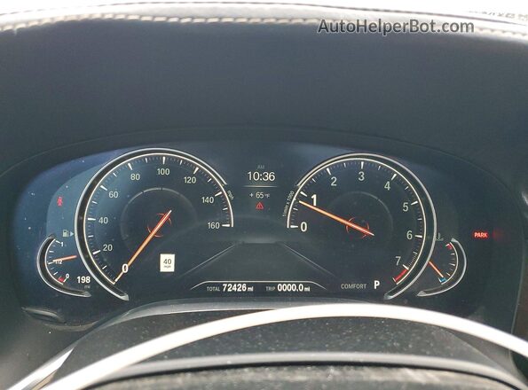 WBA7F2C58JG423821 2018 BMW 7 SERIES Blue Instrument cluster view
