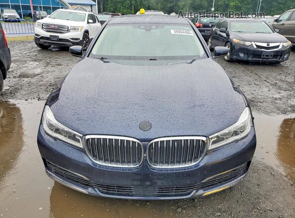 WBA7F2C58JG423821 2018 BMW 7 SERIES Blue Front view