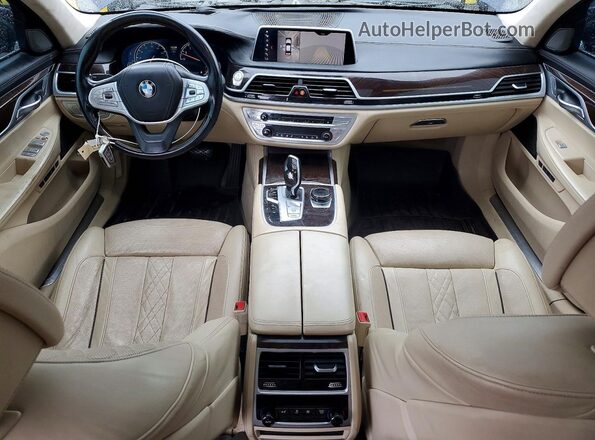 WBA7F2C58JG423821 2018 BMW 7 SERIES Blue Dashboard view