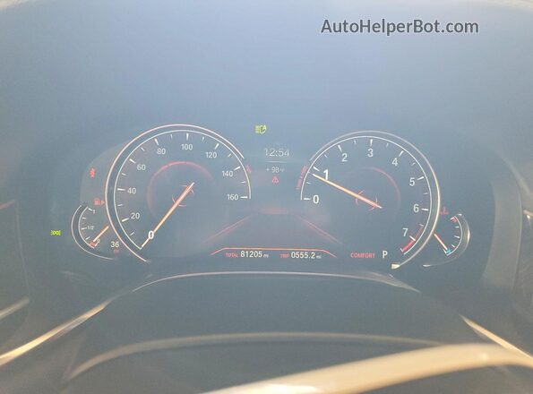 WBA7F2C59GG416790 2016 BMW 7 SERIES Черный Вид щитка приборов