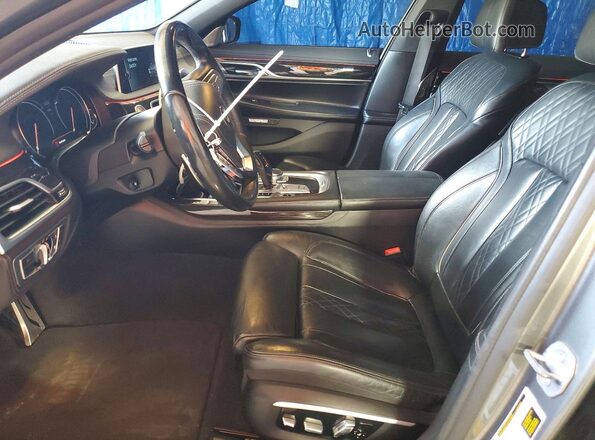 WBA7F2C59GG416790 2016 BMW 7 SERIES Черный Вид салона спереди