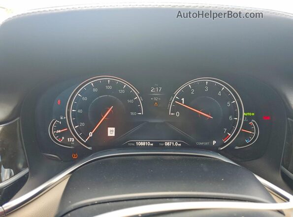 WBA7F2C59GG420175 2016 BMW 7 SERIES Gray Instrument cluster view