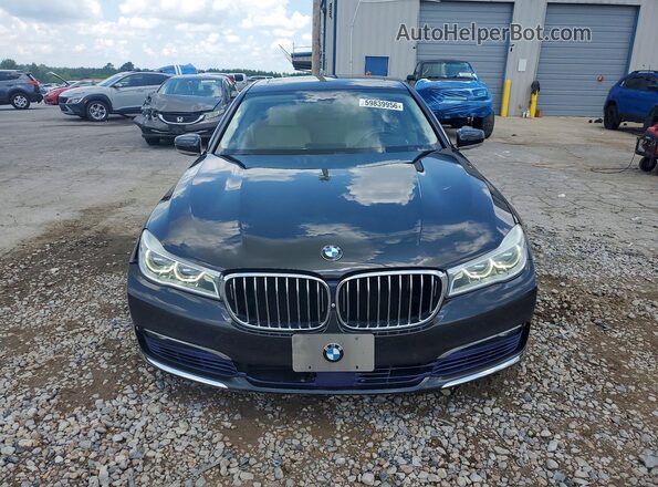 WBA7F2C59GG420175 2016 BMW 7 SERIES Gray Front view