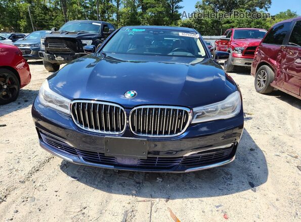 WBA7F2C59HG422087 2017 BMW 7 SERIES Blue წინა ხედი