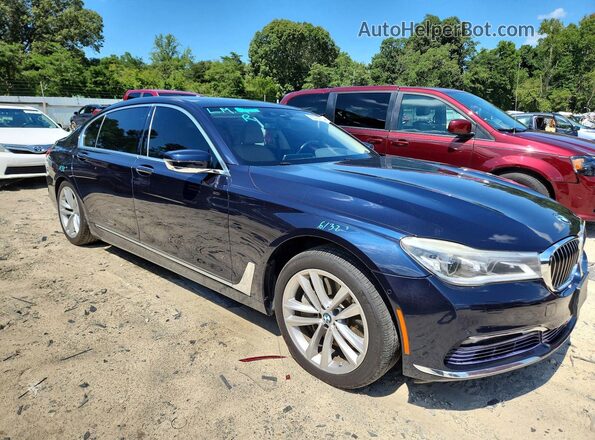 WBA7F2C59HG422087 2017 BMW 7 SERIES Blue წინა მარჯვენა