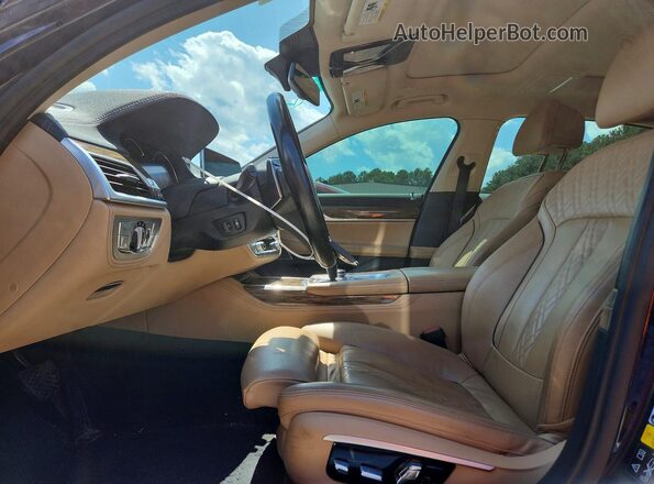 WBA7F2C59HG422087 2017 BMW 7 SERIES Blue წინა სალონის ხედი