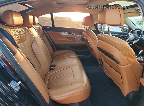 WBA7F2C5XGG417172 2016 BMW 7 SERIES Blue უკანა სავარძლების ხედი