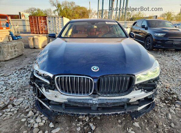 WBA7F2C5XGG417172 2016 BMW 7 SERIES Blue წინა ხედი
