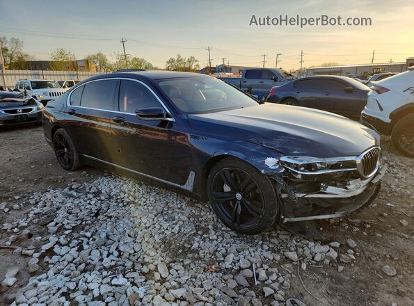 WBA7F2C5XGG417172 2016 BMW 7 SERIES Blue წინა მარჯვენა