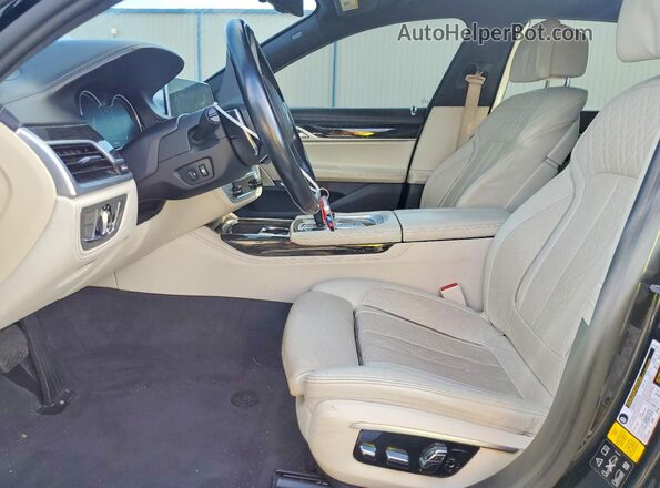 WBA7F2C5XGG420864 2016 BMW 7 SERIES Black Widok wnętrza z przodu