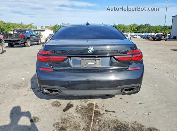 WBA7F2C5XGG420864 2016 BMW 7 SERIES Black Widok z tyłu