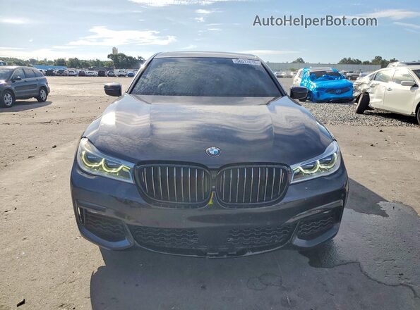 WBA7F2C5XGG420864 2016 BMW 7 SERIES Black Widok z przodu