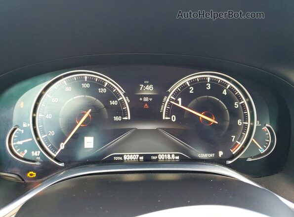 WBA7F2C5XGG420864 2016 BMW 7 SERIES Black Widok zestawu wskaźników