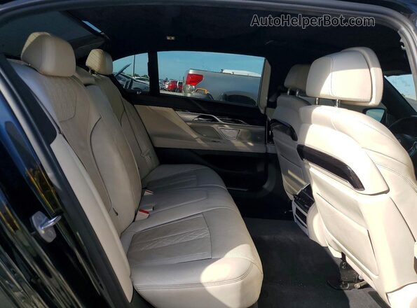WBA7F2C5XGG420864 2016 BMW 7 SERIES Black Widok tylnych siedzeń