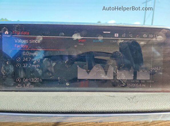 WBA7T2C08LGL18051 2020 BMW 7 SERIES Charcoal Vista del cuadro de instrumentos