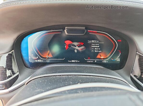 WBA7U2C02LGM26985 2020 BMW 7 SERIES Gray Vista del cuadro de instrumentos