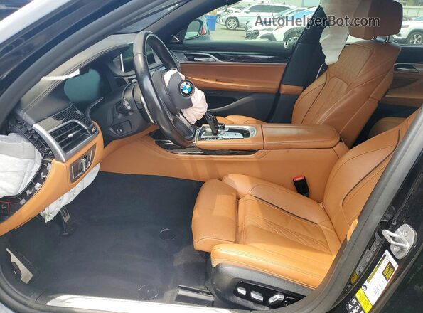 WBA7U2C02NCJ34070 2022 BMW 7 SERIES Black Widok wnętrza z przodu