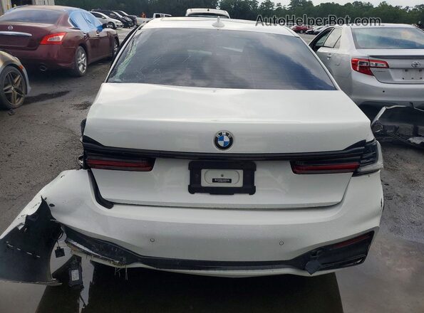 WBA7U2C04NCH44975 2022 BMW 7 SERIES White Вид ззаду