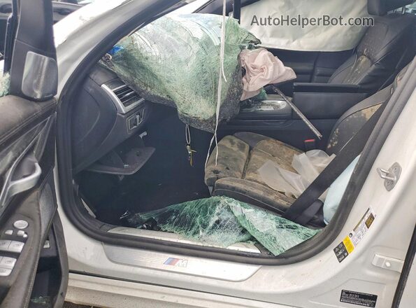 WBA7U2C04NCH44975 2022 BMW 7 SERIES White Вид салону спереду