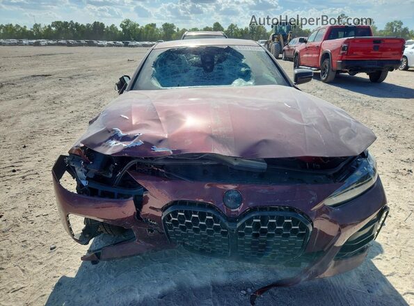 WBA83AP02NCH72317 2022 BMW M4 Burgundy Vista frontal