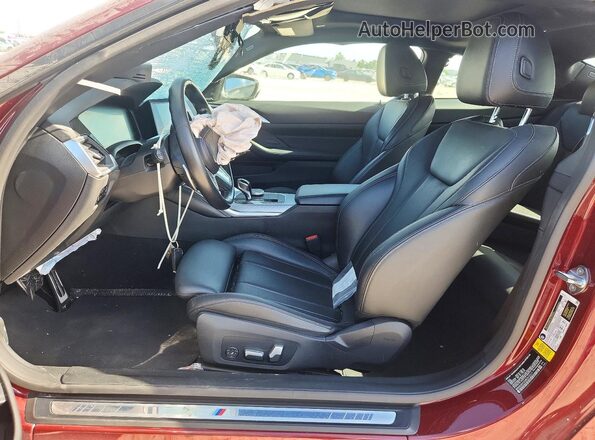 WBA83AP02NCH72317 2022 BMW M4 Burgundy Vista interior delantera