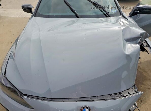 WBA83DA03TCX71777 2026 BMW M4 Gray Вид задньої частини салону