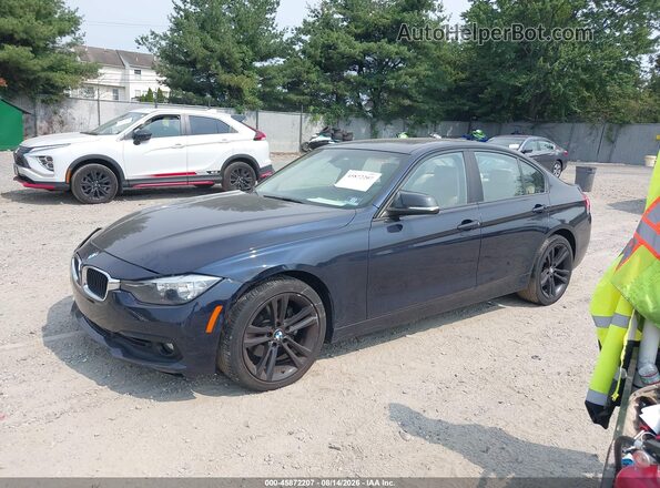 WBA8A3C37HA067270 2017 BMW 3 SERIES Dark Blue Առջևի ձախ երեք քառորդ տեսարան