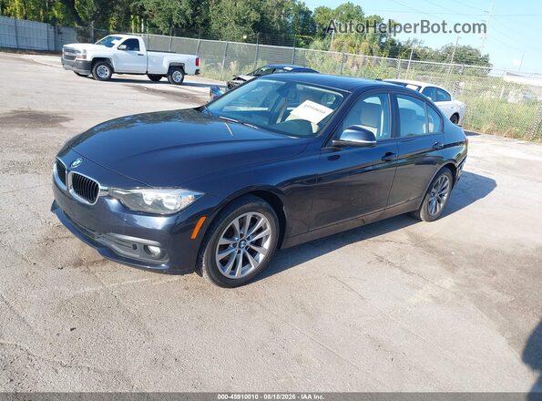 WBA8A3C38HA066970 2017 BMW 3 SERIES Blue Առջևի ձախ երեք քառորդ տեսարան