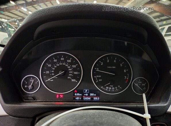 WBA8A3C55HK691192 2017 BMW 3 SERIES Black Widok zestawu wskaźników