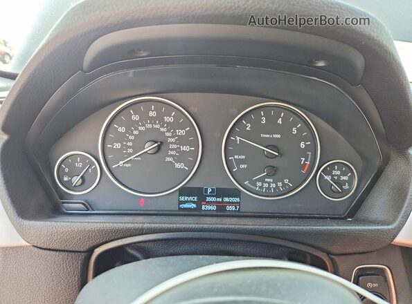 WBA8A3C57GK551384 2016 BMW 3 SERIES Black ხელსაწყოთა პანელის ხედი