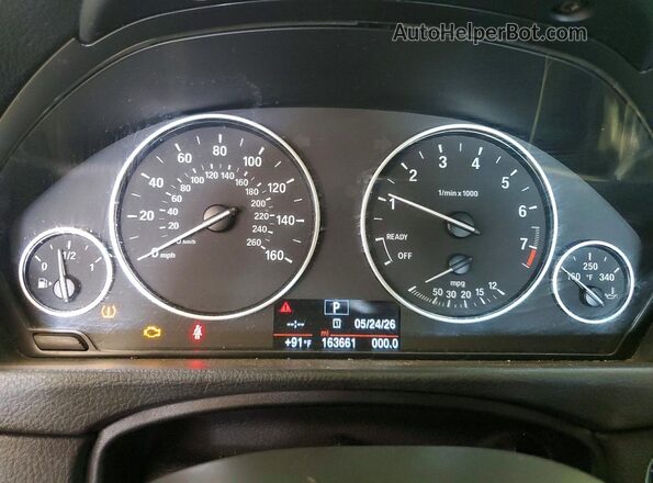 WBA8A3C58GK551748 2016 BMW 3 SERIES Silver ხელსაწყოთა პანელის ხედი