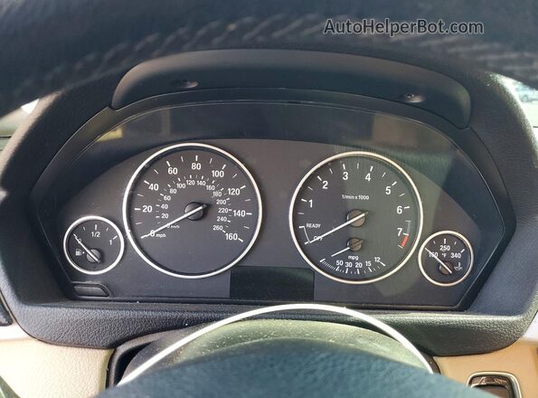 WBA8A9C50GK617468 2016 BMW 3 SERIES White Instrument cluster view