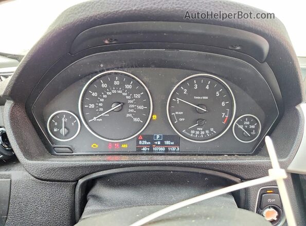 WBA8A9C50JK623147 2018 BMW 3 SERIES White Instrument cluster view