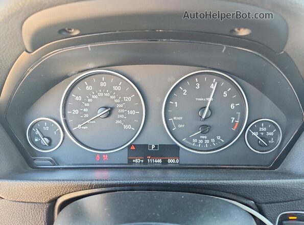 WBA8A9C56GK616227 2016 BMW 3 SERIES Gold Widok zestawu wskaźników