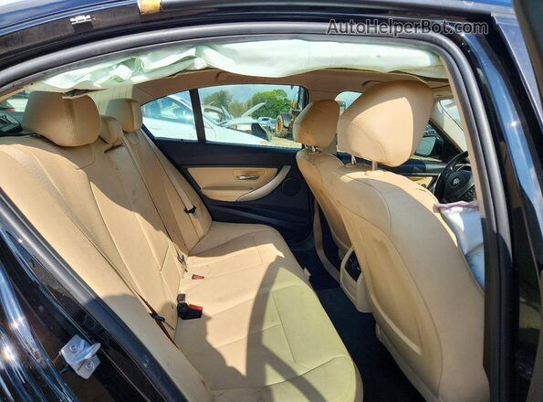WBA8A9C57JAD26952 2018 BMW 3 SERIES Black უკანა სავარძლების ხედი