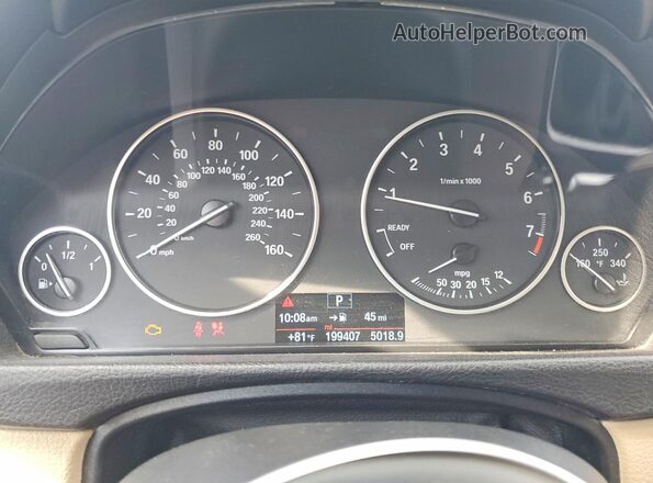 WBA8A9C59GK617503 2016 BMW 3 SERIES Белый Вид щитка приборов