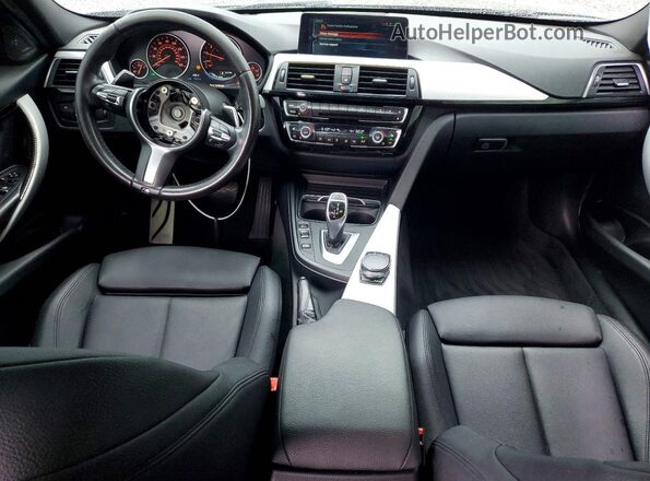 WBA8B3G38HNU36167 2017 BMW 3 SERIES Charcoal წინა პანელის ხედი