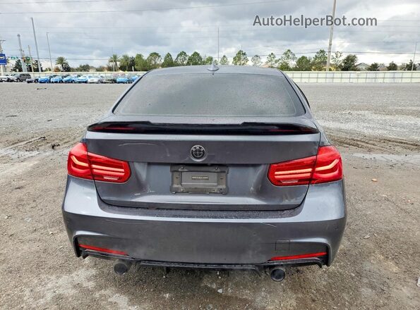 WBA8B3G38HNU36167 2017 BMW 3 SERIES Charcoal უკანა ხედი
