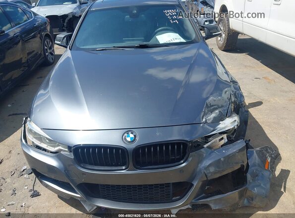 WBA8B3G52JNU36821 2018 BMW 3 SERIES Gray Widok zestawu wskaźników