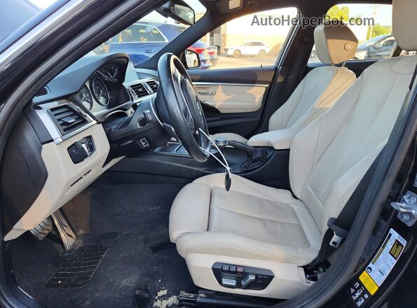 WBA8B7C56GK368577 2016 BMW 3 SERIES Black Widok wnętrza z przodu